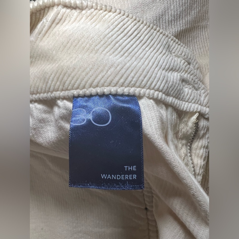 Anthropologie BOHO Pilcro Taiga The Wonderer Ivory Corduroy Pants, Sz 30, NWOT - Picture 12 of 13